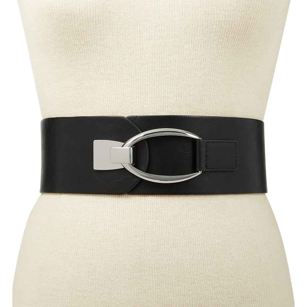 I.N.C. International Concepts
Black Belt with Silver Buckle